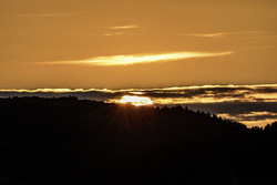 Sonnenuntergang über Dittweiler